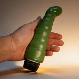 Vibrador Consolador Dinolino verde: imagen 1