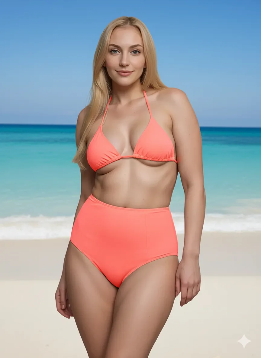 Bikini Tiro Alto Vedettina (art 5057) Talle 85 al 120 - Imagen 7