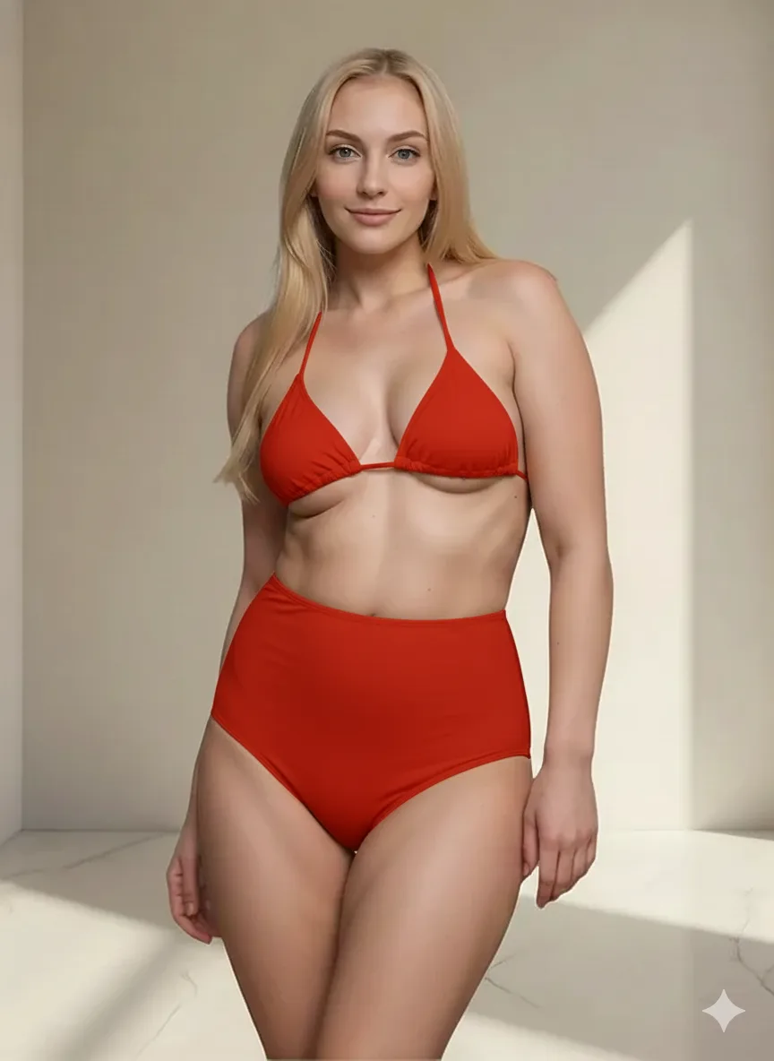 Bikini Tiro Alto Vedettina (art 5057) Talle 85 al 120 - Imagen 9