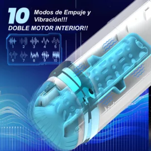 Masturbador Masculino con Vibración y Movimiento tipo Joystick para Celular: imagen 4