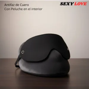 Antifaz Ciego de Cuero - Mascara Sado: imagen 2